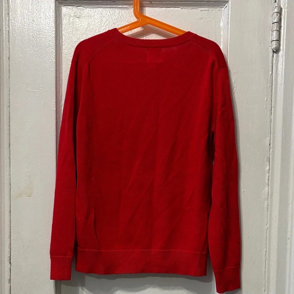 GAP Men's V-Neck Red Sweater